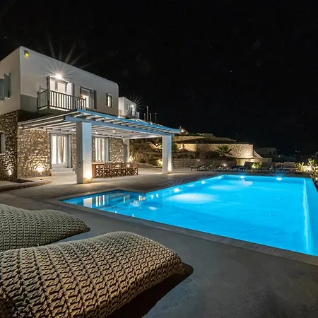 ヴィラ Carpe Diem Mykonos ,heated Pool! オルノス