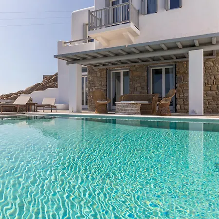 ヴィラ Carpe Diem Mykonos ,heated Pool! オルノス